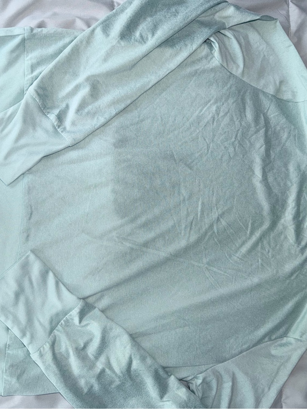 Vuori Halo Essential Long Sleeve Tee Glacier Mint DreamKnit Women’s Small - Picture 4 of 6